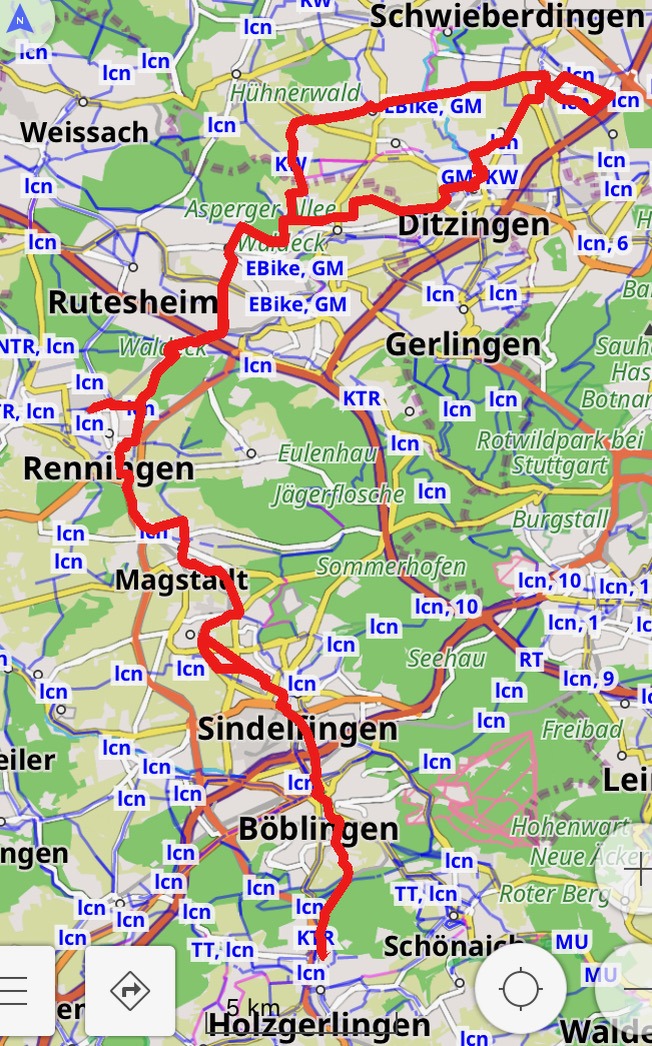 10.6. Einkaufen in Münchingen (RT25)