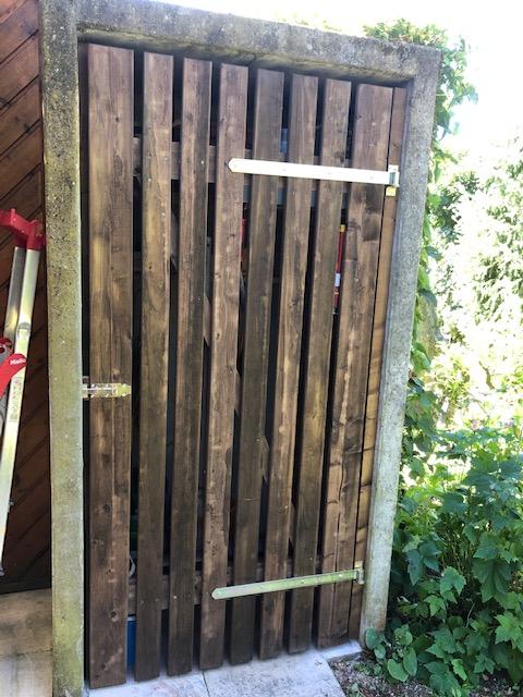 1.8. Tür zur Gerätehütte: Finale