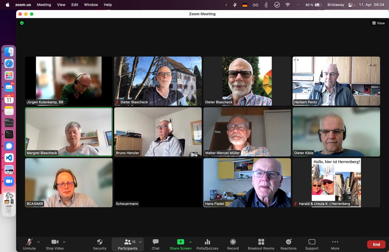 11.4. Online Stammtisch