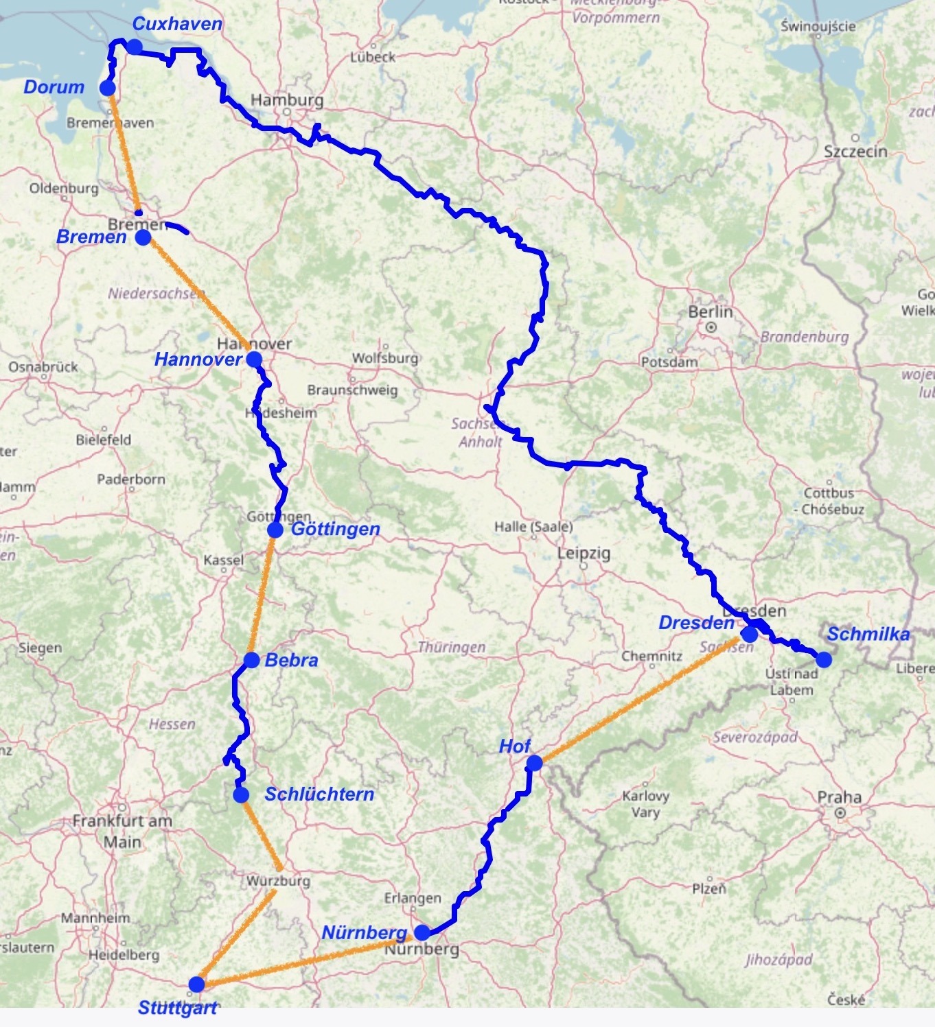 27.05 Unsere Elberadtour 2024