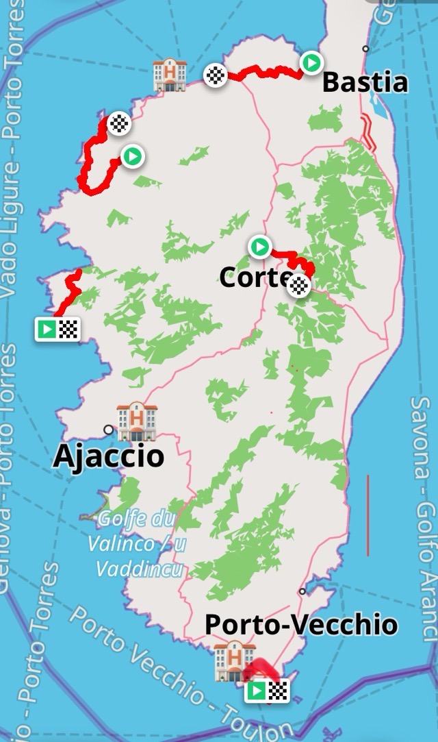 22.10. Korsika Fahrradtouren Übersicht